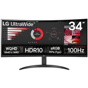Comparateur de prix : LG 34WR50QK-B 34" Wide Quad HD 5 ms Noir 34WR50QK-B.AEU