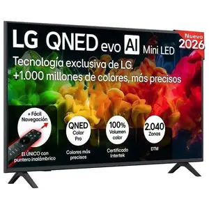 LG TV QNED Mini-LED Smart webOS 26 55QNED80B6B 55" 4K HDR Noir