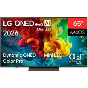 LG 65QNED83B6A (65", QNED83B, Mini-LED, QNED, 4K, 2026), TV, Noir pas cher