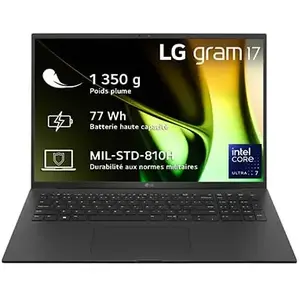 LG gram 17" Intel® Core Ultra 7 RAM 32Go SSD 1To Noir 17Z90S-G.AD78F pas cher