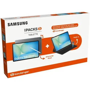 Comparateur de prix : Tablette SAMSUNG Pack Galaxy Tab S10 FE+ 128Go + BookCover Keyboard Sl...