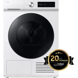 Comparateur de prix : Seche-linge Samsung Blanc Pompe a chaleur / Optimal Dry / AI Control /...