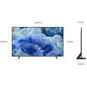 Comparateur de prix : Samsung Qe65q8faauxzt Tv 165,1 Cm (65") 4k Ultra Hd Smart Tv Wifi Gris