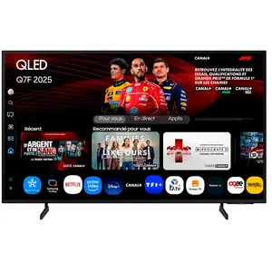 Comparateur de prix : TV Samsung AI QLED 55" Q7F 2025, 4K, Quantum Dots Black