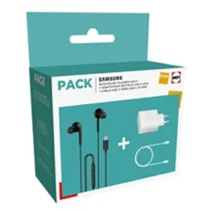 Comparateur de prix : Pack Samsung Kit Pieton usb-c AKG blanc + Chargeur 45W blanc + cable u...