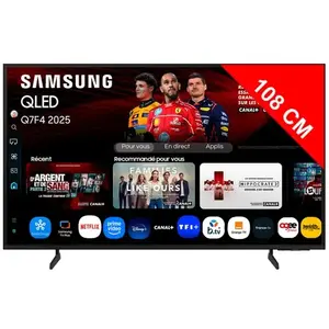 Comparateur de prix : Samsung TQ43Q7F4 - TV QLED 4K UHD HDR - 109 cm