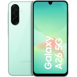 Comparateur de prix : Samsung Galaxy A26 17 cm (6.7") Double SIM Android 15 5G USB Type-C 6 Go 128 Go 5000 mAh Couleur menthe