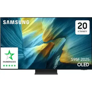 Comparateur de prix : Samsung TQ83S95F - TV OLED 4K 83" - Serie S95F Anti-Reflet 2025 - TQ83S95FAEXXC
