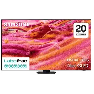 Comparateur de prix : TV Samsung AI Neo QLED 55" QN90F 2025, 4K, Mini LED sans reflet Black