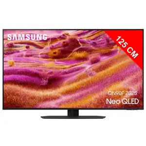 Comparateur de prix : TV Samsung AI Neo QLED 50" QN90F 2025, 4K, Mini LED sans reflet Black