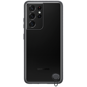 Coque SAMSUNG Samsung S21 Ultra Clear Protective noir TU pas cher