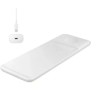 Comparateur de prix : Samsung Wireless Charger Trio Chargeur sans fil Qi Charge rapide Blanc