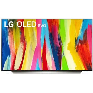 TV LG OLED48C2 122 cm 4K UHD Smart TV Blanc Gris pas cher