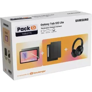 Tablette Android SAMSUNG Pack Galaxy Tab S10Lite /Bookcover/Casqu pas cher