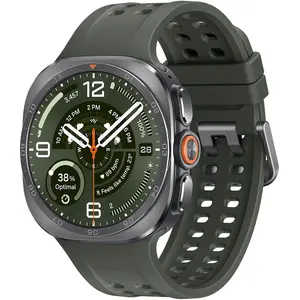 Samsung Galaxy Watch Ultra2 4G LTE 47mm Titane Argent Sangle verte
