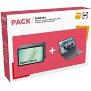 Pack Galaxy Tab A11+ 11" 128 Go Gris + Book Cover Keyboard