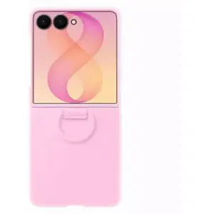 Coque Silicone Magnet Cover Ring Samsung Galaxy Z Flip 8 - Rose