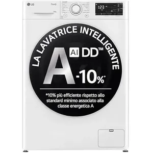 LG Machine à laver - LG - F4R3710NSWW - 10 kg - Classe A - 1400 tours ... pas cher
