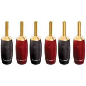 Audioquest SUREGRIP 507 GOLD - Lot de 6 fiches bananes pas cher