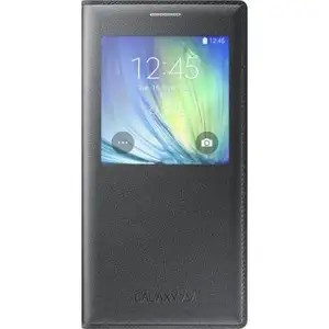 Comparateur de prix : Etui à rabat à zone transparente Samsung EF-CA700BC noir pour Galaxy A7 A700 TU