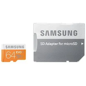Samsung Carte Mémoire SDXC UHS-I EVO Micro SD Classe 10 64 Go Avec Adaptateur SD pas cher
