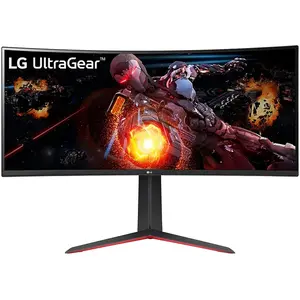 Ecran PC Gaming LG UltraGear 34GP63AP-B 34" Incurvé QHD Noir et rouge pas cher