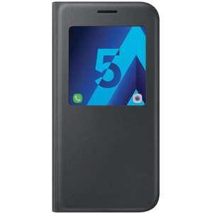 Comparateur de prix : Etui à rabat à zone transparente Samsung noir pour Galaxy A5 A520 2017 TU