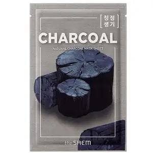 The Saem Natural Mask Sheet Charcoal masque tissu purifiant 21 mlVendu pardocmorris