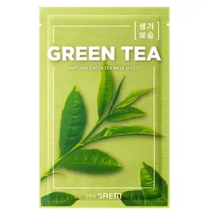 The Saem Natural Mask Sheet Green Tea masque tissu hydratant et apaisant 21 mlVendu pardocmorris