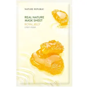 Masque en tissu hydratant - Real Nature - Gelée royale - Visage - 1 un... pas cher