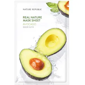 Masque en tissu hydratant - Real Nature - Avocat - Visage - 1 unité 