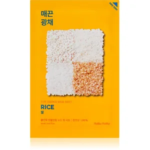 Comparateur de prix : Holika Holika Pure Essence Rice masque tissu brillance et vitalité 23 ml