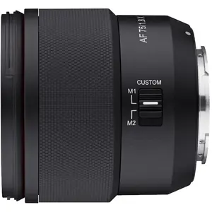 Comparateur de prix : Objectif hybride Samyang AF 75mm f/1.8 noir pour Fuji X