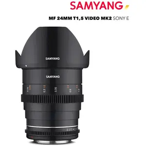 Samyang VDSLR 24mm T1.5 MK2 MILC Objectif de cinéma Noir pas cher