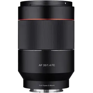Comparateur de prix : Phasak Objectif grand angle Samyang 35 mm f/1.4 AF FE pour Sony E-mount