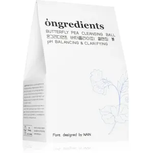 Ongredients Butterfly Pea Cleansing Ball savon nettoyant visage aux ef... pas cher