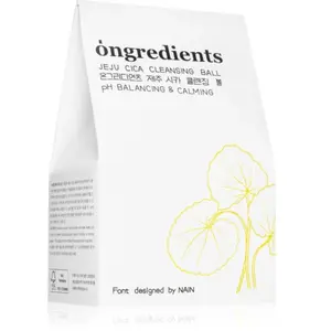Ongredients Jeju Cica Cleansing Ball savon nettoyant visage avec effet... pas cher