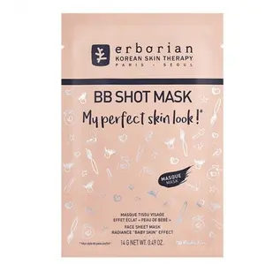 Comparateur de prix : Erborian BB Shot Mask Masque Tissu Visage Effet Peau de Bébé 14g