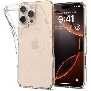 Spigen Liquid Crystal Glitter - Coque pour iPhone 16 Pro (Clair) pas cher
