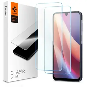 Comparateur de prix : Spigen Protection d'écran en verre trempé GLAStR Slim + Applicator 2-p...