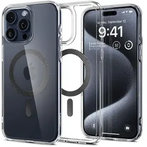 Comparateur de prix : Spigen Coque Ultra Hybrid MagSafe iPhone 15 Pro - Carbon Fiber