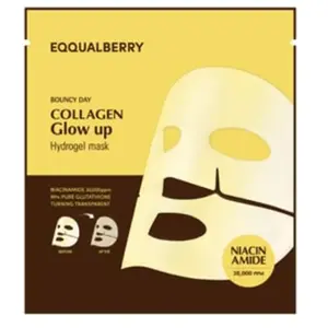Eqqualberry Collagen Glow up Hydrogel Mask Masque visage 1 art.Vendu paramazon