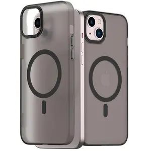 Étui Araree Aero Frame pour iPhone 15 Plus 6.7 transparent-noir - Neuf pas cher