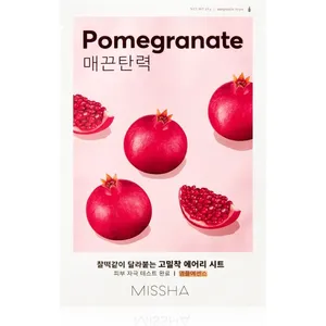 Comparateur de prix : Missha Airy Fit Pomegranate masque tissu adoucissant et rafraîchissant 19 g