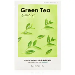 Comparateur de prix : Missha Airy Fit Green Tea masque apaisant en tissu au thé vert 19 g