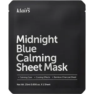 Comparateur de prix : Klairs Midnight Blue Calming Sheet Mask masque apaisant en tissu 25 ml