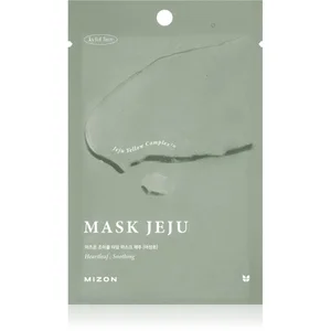 Mizon Joyful Time Jeju Heartleaf masque apaisant en tissu pour peaux s...