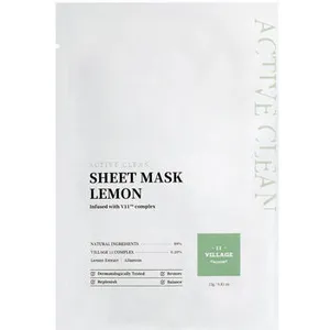 Comparateur de prix : Village 11 Active Clean masque tissu citron 23 gr