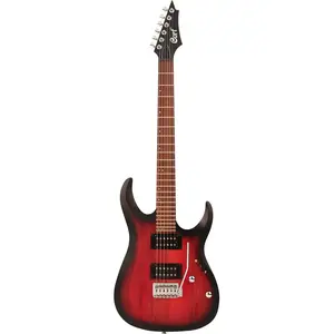 Comparateur de prix : Cort Cort X-100 Open Pore Black Cherry Burst Guitare Électrique