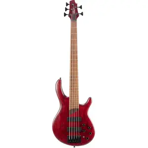 Cort B5 Element - Basse électrique 5 cordes - Bordeaux pores ouverts